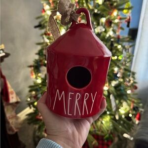 Rae Dunn Merry Red Ornament